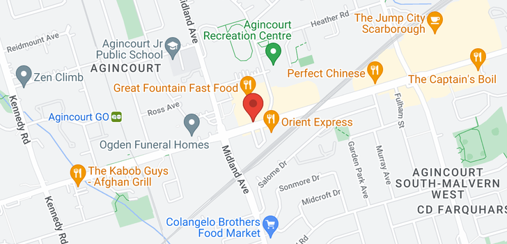 map of 4246 SHEPPARD AVE E